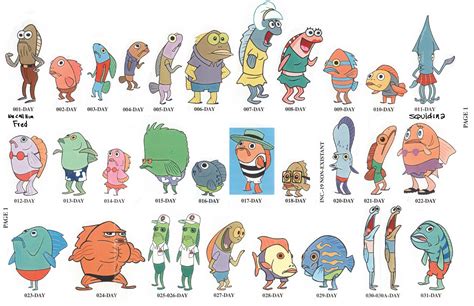 forgotten spongebob characters|fish people spongebob.